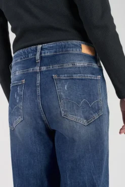 Le Temps des Cerises Cosy Boyfit 7/8Eme Jeans Destroy Bleu N°2 Blue Hot