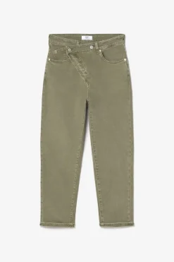 Le Temps des Cerises Cosy Boyfit 7/8Eme Jeans Kaki Boa Clearance