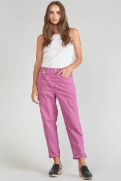 Le Temps des Cerises Cosy Boyfit 7/8Eme Jeans Violet Rose Purple Hot