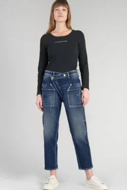 Le Temps des Cerises Cosy Pocket Boyfit 7/8Eme Jeans Destroy Bleu N°2 Blue Store