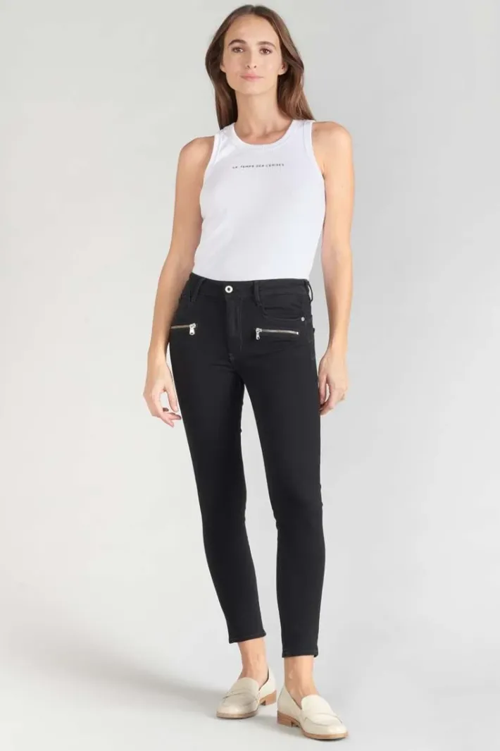 Le Temps des Cerises Dado Pulp Slim Taille Haute 7/8Eme Jeans Noir N°0 Black / Black Sale