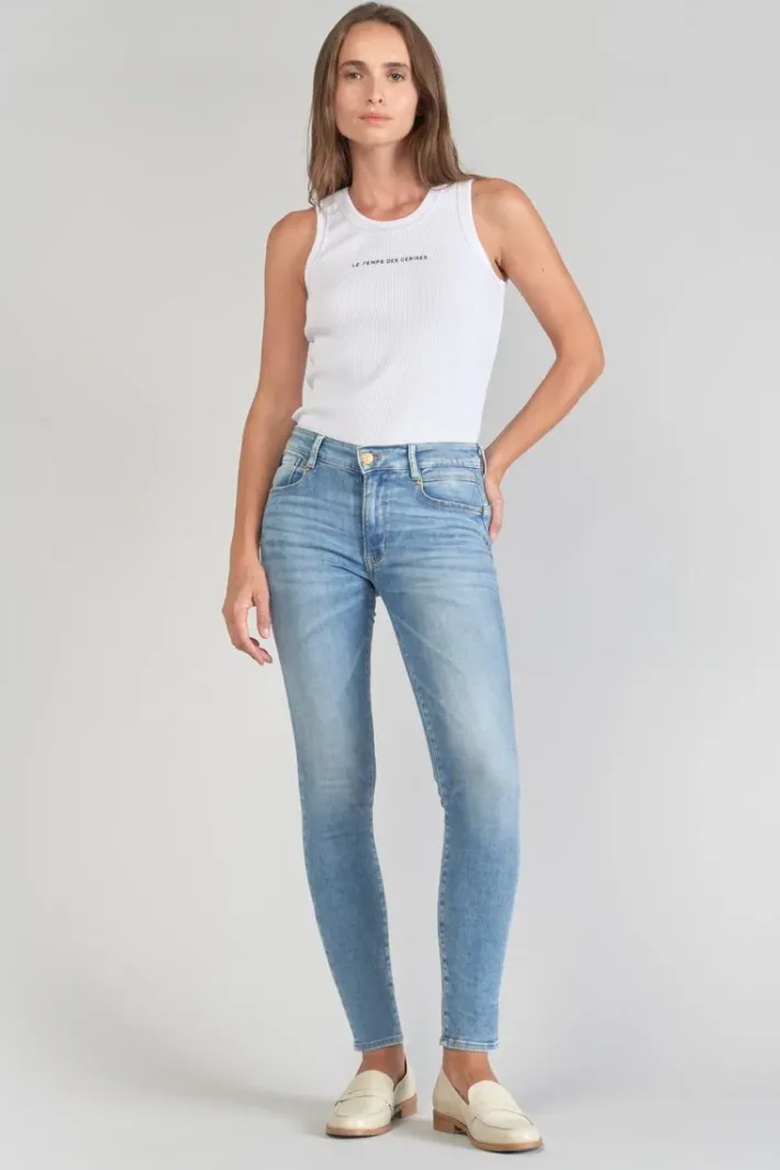 Le Temps des Cerises Dari Pulp Slim Taille Haute 7/8Eme Jeans Bleu N°4 Blue Cheap