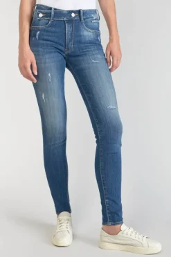Le Temps des Cerises Dina Pulp Slim Taille Haute Jeans Destroy Bleu N°2 Blue Cheap