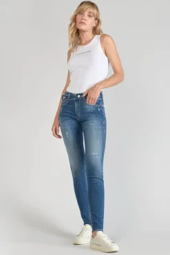 Le Temps des Cerises Dina Pulp Slim Taille Haute Jeans Destroy Bleu N°2 Blue Cheap