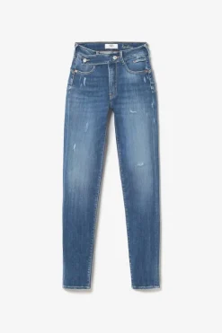 Le Temps des Cerises Dina Pulp Slim Taille Haute Jeans Destroy Bleu N°2 Blue Cheap