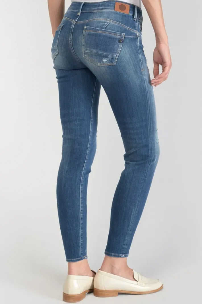 Le Temps des Cerises Etoc Pulp Slim 7/8Eme Jeans Destroy Bleu N°2 Blue Flash Sale