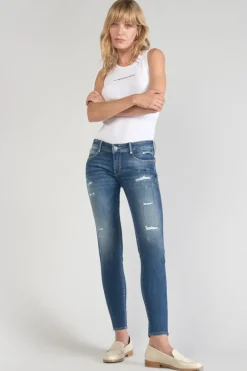 Le Temps des Cerises Etoc Pulp Slim 7/8Eme Jeans Destroy Bleu N°2 Blue Flash Sale