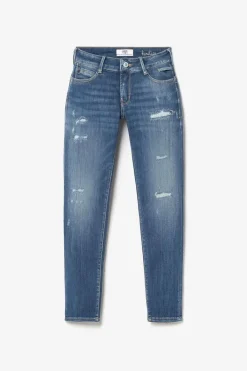 Le Temps des Cerises Etoc Pulp Slim 7/8Eme Jeans Destroy Bleu N°2 Blue Flash Sale