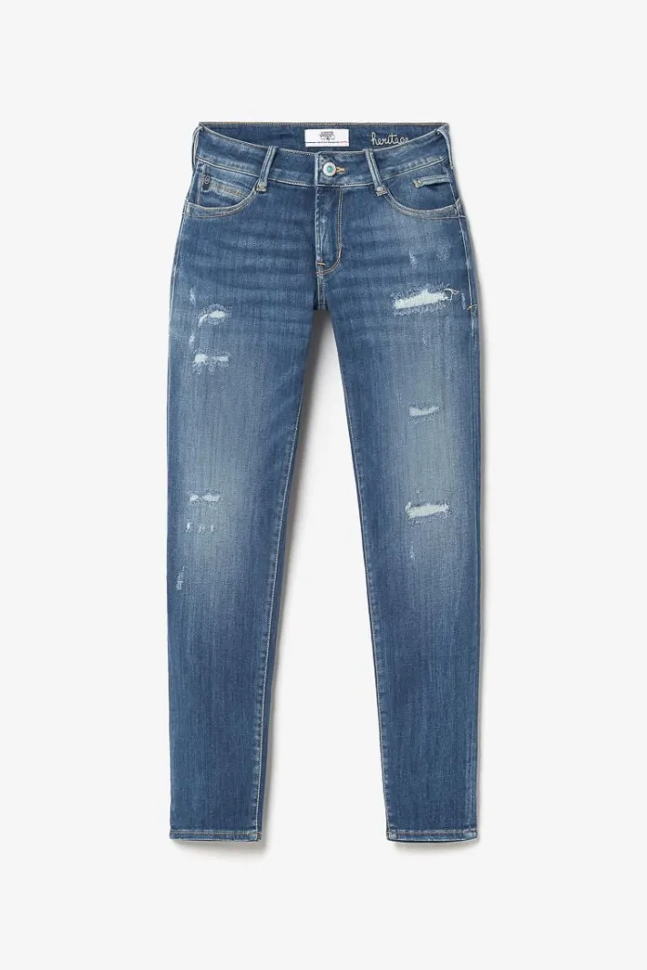 Le Temps des Cerises Etoc Pulp Slim 7/8Eme Jeans Destroy Bleu N°2 Blue Flash Sale