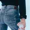Le Temps des Cerises Eylau Power Skinny 7/8Eme Jeans Destroy Gris N°2 Grey Outlet