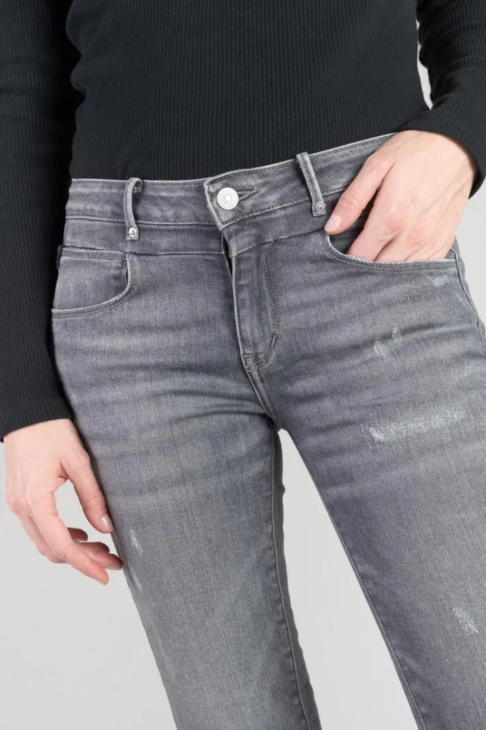 Le Temps des Cerises Eylau Power Skinny 7/8Eme Jeans Destroy Gris N°2 Grey Outlet