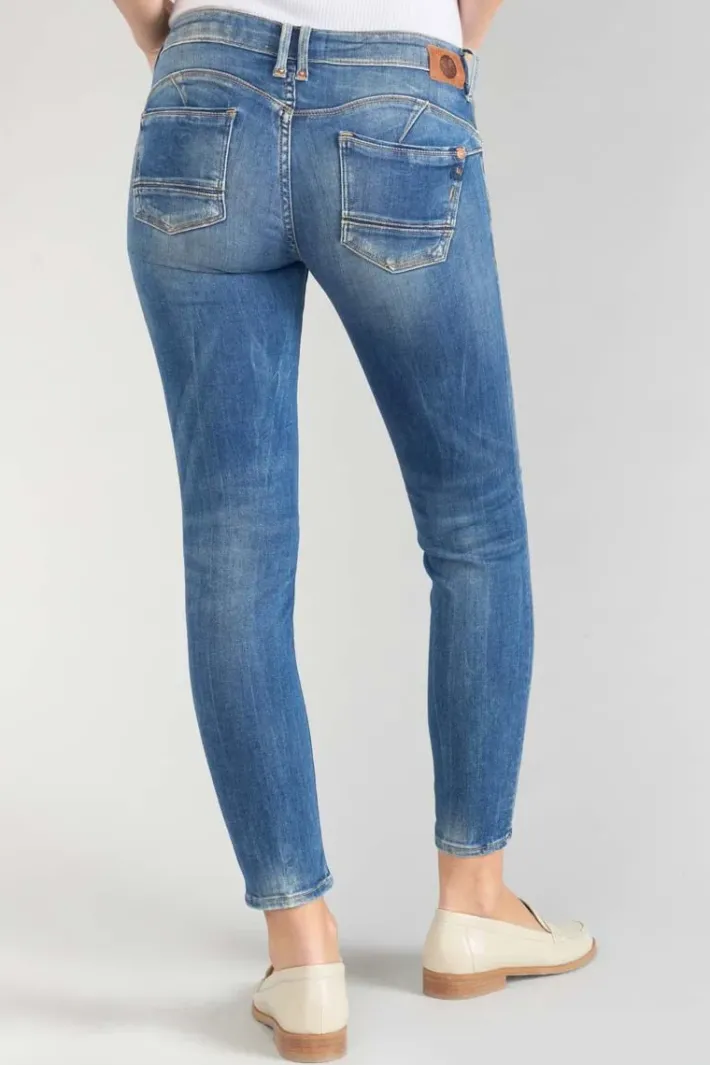 Le Temps des Cerises Fino Pulp Slim 7/8Eme Jeans Destroy Bleu N°3 Blue Best