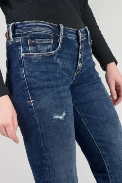 Le Temps des Cerises Foch Flare Jeans Destroy Bleu N°2 Blue Cheap