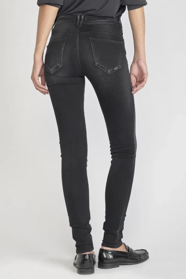 Le Temps des Cerises Foley Pulp Slim Taille Haute Jeans Noir N°1 Black / Black Shop