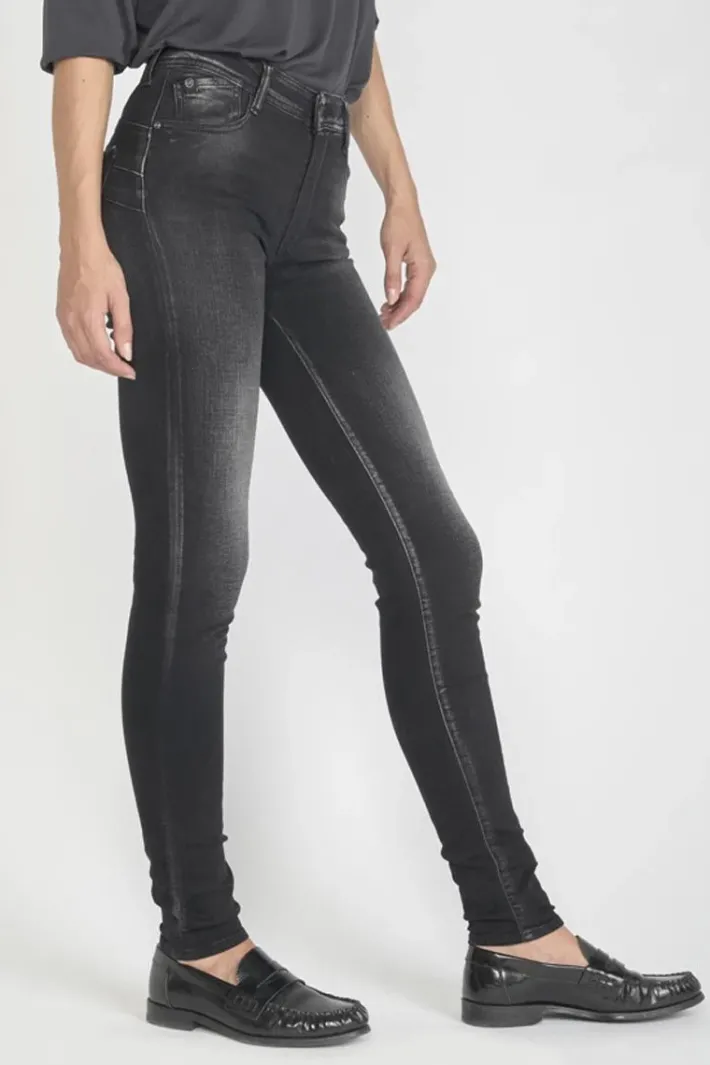 Le Temps des Cerises Foley Pulp Slim Taille Haute Jeans Noir N°1 Black / Black Shop
