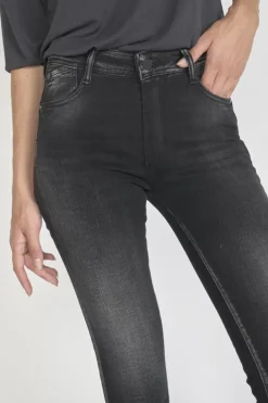 Le Temps des Cerises Foley Pulp Slim Taille Haute Jeans Noir N°1 Black / Black Shop