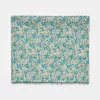 Le Temps des Cerises Foulard Jadida A Motif Fleuri Bleu Et Vert Liberty Blue Clearance