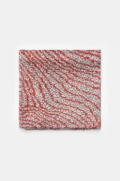 Le Temps des Cerises Foulard Jadida A Motif Orange Et Noir Orange Zebra Clearance