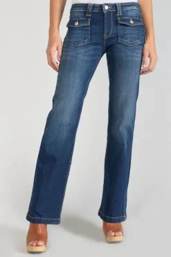 Le Temps des Cerises Four Flare Jeans Bleu N°2 Blue Discount