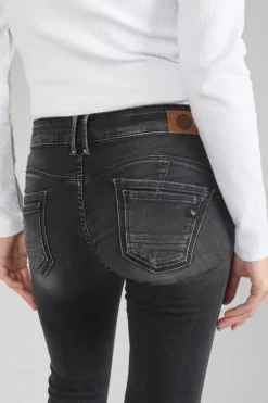 Le Temps des Cerises Geos Pulp Slim 7/8Eme Jeans Destroy Noir N°1 Black / Black Best Sale