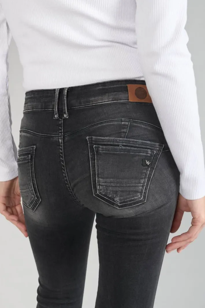 Le Temps des Cerises Geos Pulp Slim 7/8Eme Jeans Destroy Noir N°1 Black / Black Best Sale