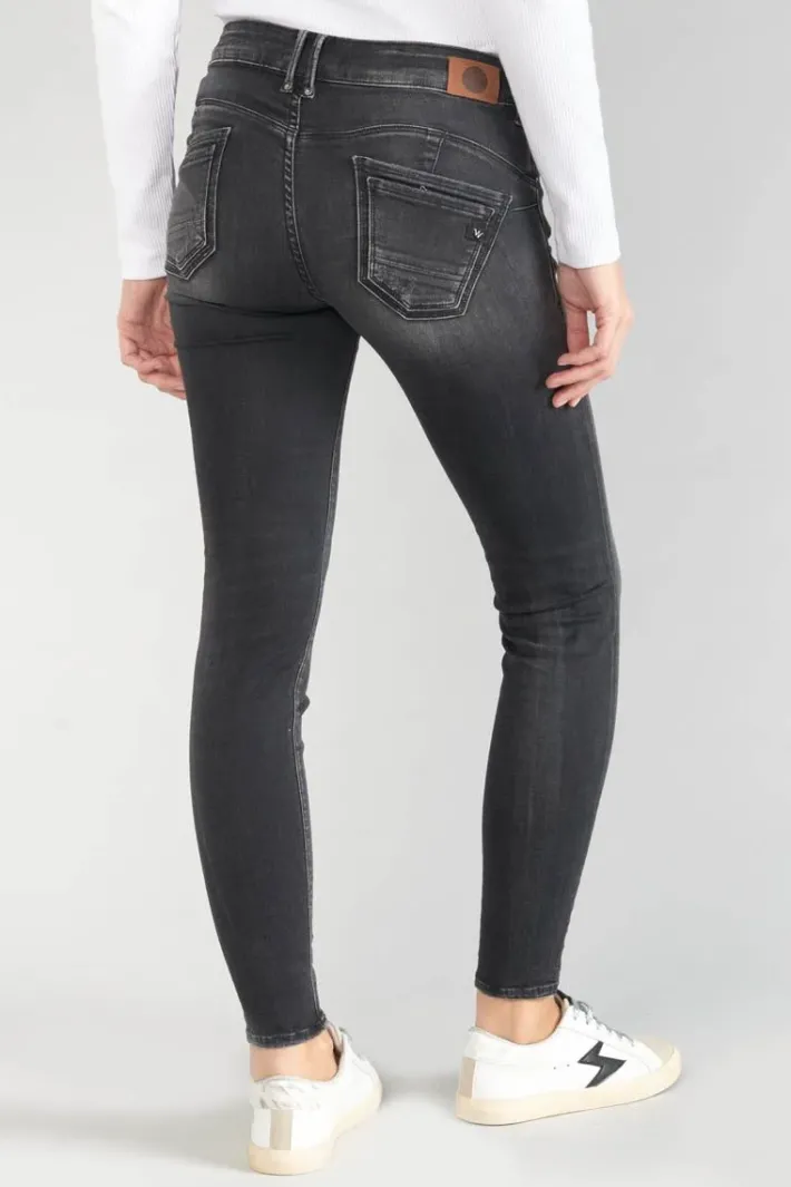 Le Temps des Cerises Geos Pulp Slim 7/8Eme Jeans Destroy Noir N°1 Black / Black Best Sale