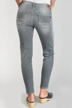 Le Temps des Cerises Goudes Power Skinny 7/8Eme Jeans Destroy Gris N°3 Grey New