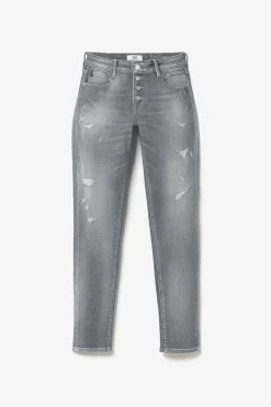 Le Temps des Cerises Goudes Power Skinny 7/8Eme Jeans Destroy Gris N°3 Grey New