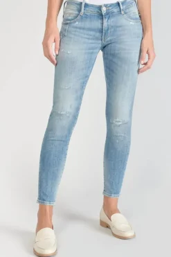 Le Temps des Cerises Jako Pulp Slim 7/8Eme Jeans Destroy Bleu N°4 Blue Hot