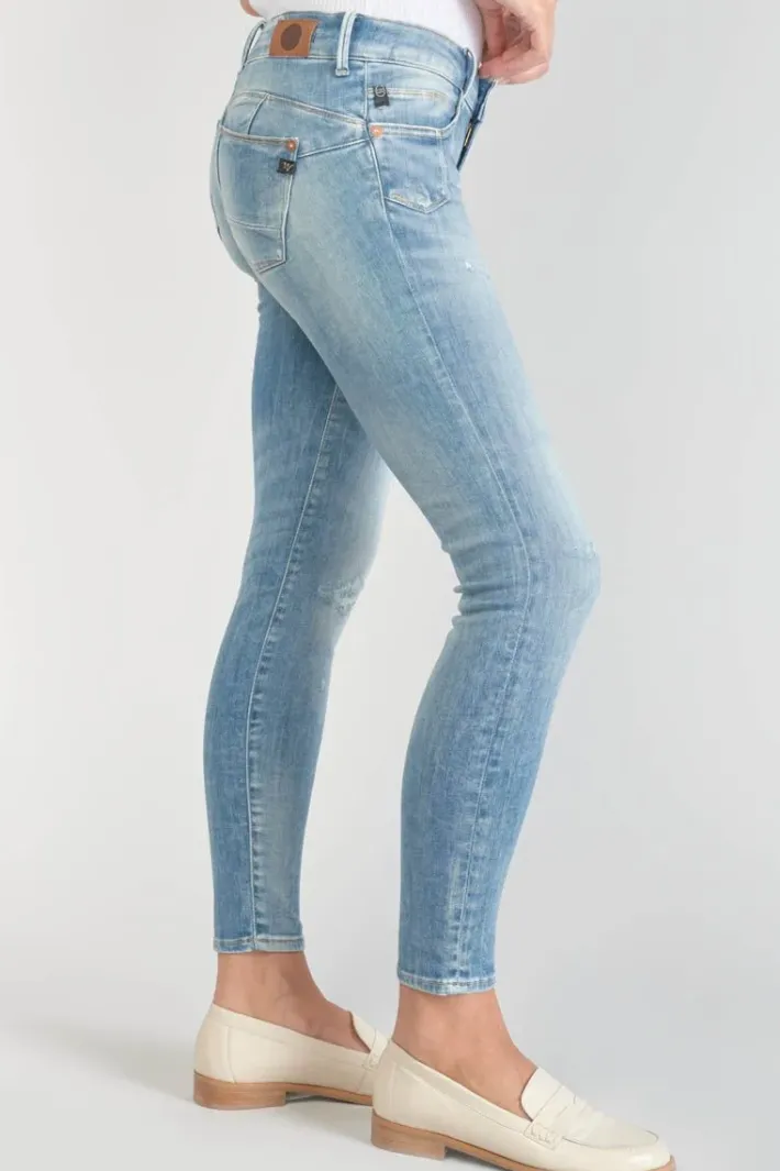 Le Temps des Cerises Jako Pulp Slim 7/8Eme Jeans Destroy Bleu N°4 Blue Hot