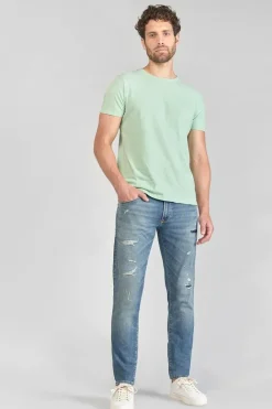 Le Temps des Cerises Jogg 700/11 Adjusted Jeans Destroy Bleu N°4 Blue Hot