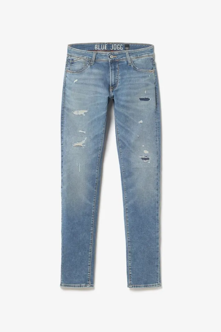 Le Temps des Cerises Jogg 700/11 Adjusted Jeans Destroy Bleu N°4 Blue Hot