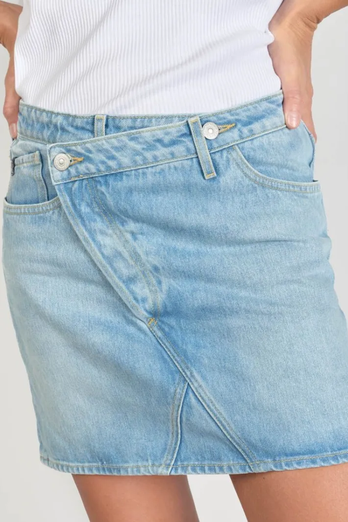 Le Temps des Cerises Jupe Alofi En Jeans Bleu Clair Blue Best Sale