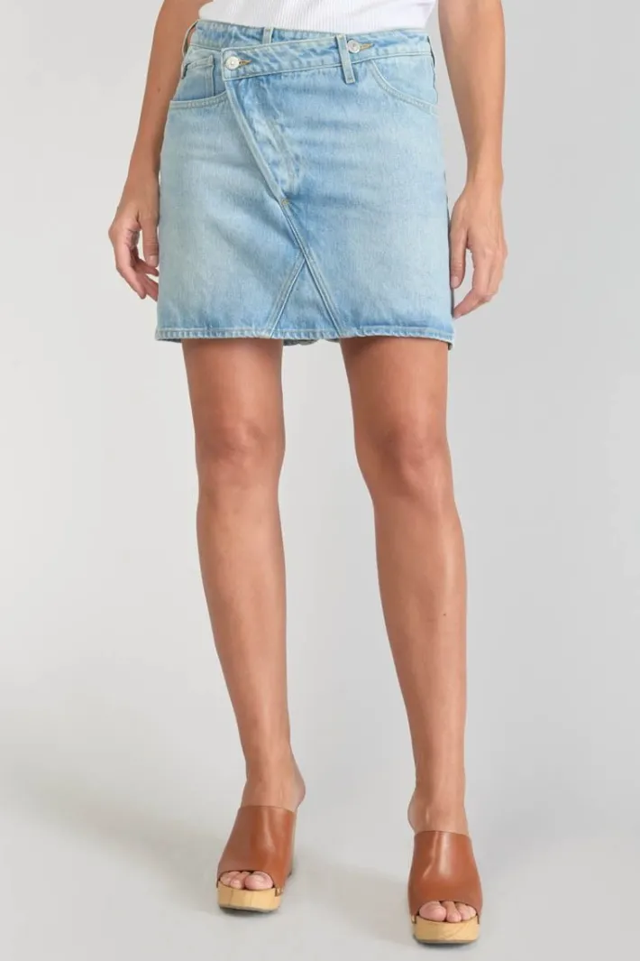 Le Temps des Cerises Jupe Alofi En Jeans Bleu Clair Blue Best Sale