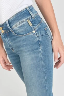 Le Temps des Cerises Luri Ultra Pulp Slim Taille Haute 7/8Eme Jeans Bleu N°4 Blue Fashion