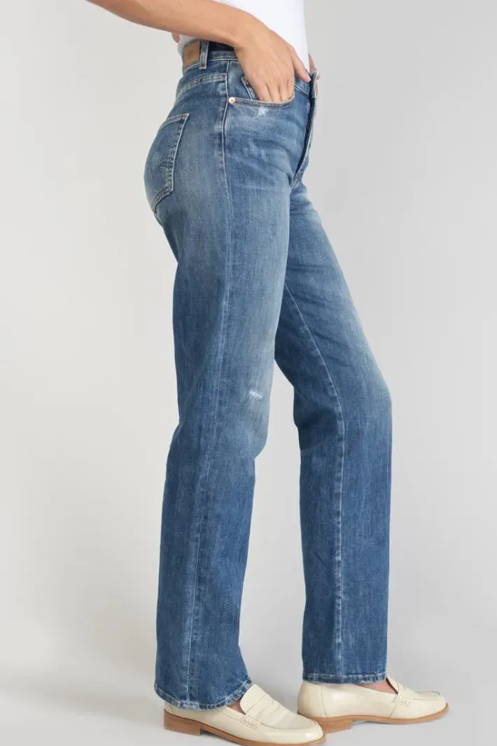 Le Temps des Cerises Luxe 400/19 Mom Taille Haute Jeans Destroy Bleu N°2 Blue Discount