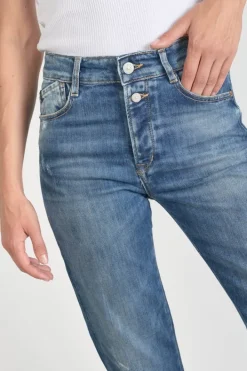 Le Temps des Cerises Luxe 400/19 Mom Taille Haute Jeans Destroy Bleu N°2 Blue Discount
