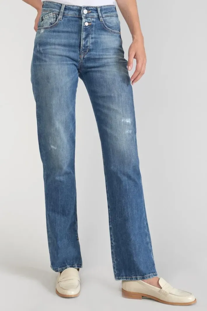 Le Temps des Cerises Luxe 400/19 Mom Taille Haute Jeans Destroy Bleu N°2 Blue Discount