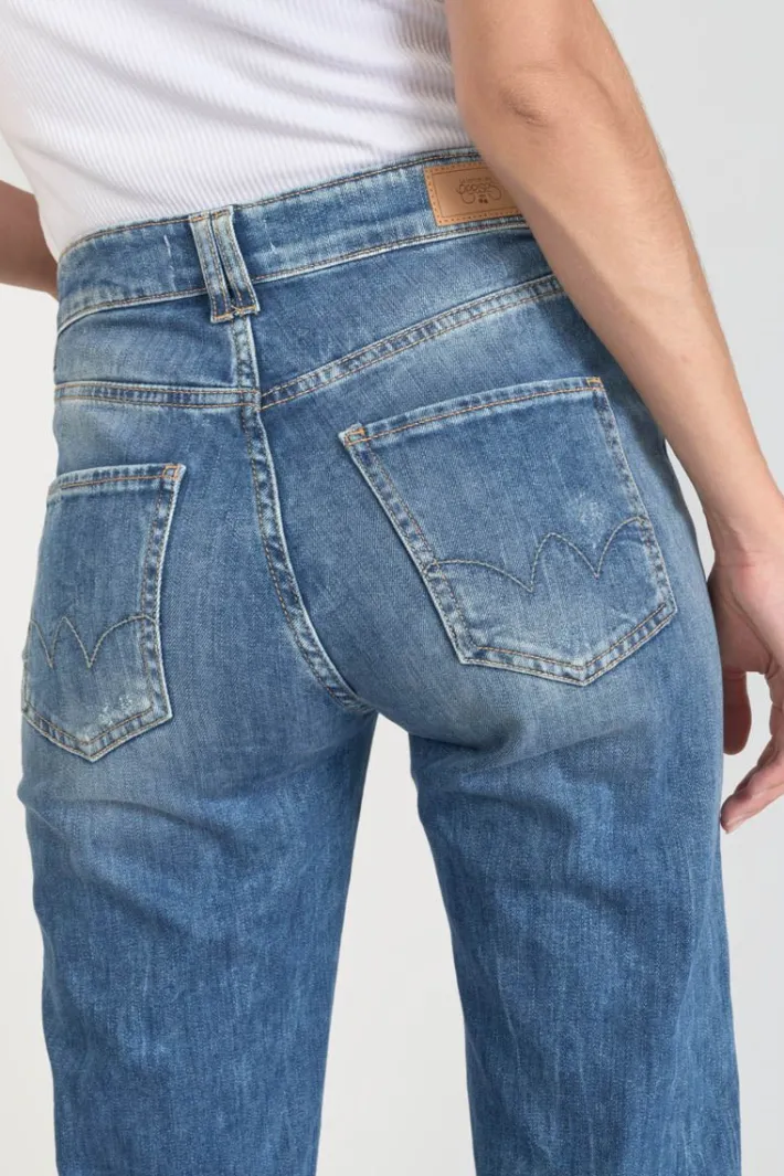 Le Temps des Cerises Luxe 400/19 Mom Taille Haute Jeans Destroy Bleu N°2 Blue Discount