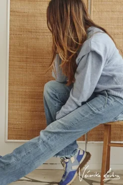 Le Temps des Cerises Marcel Flare By Veronika Loubry Jeans Bleu N°4 Blue Cheap