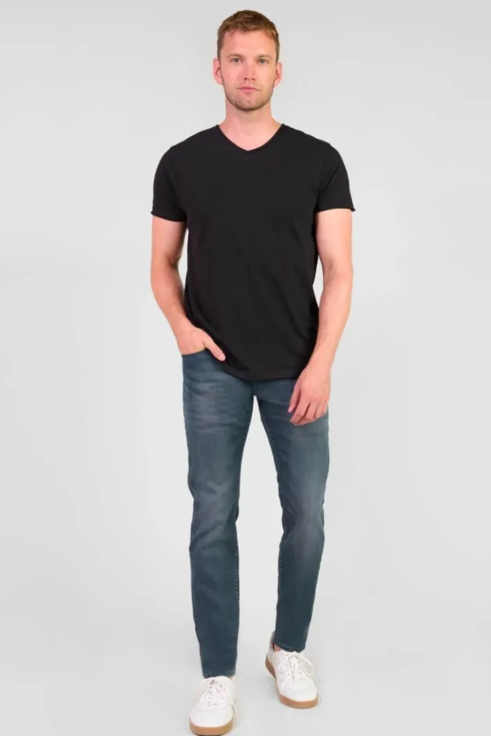 Le Temps des Cerises Musset 700/11 Adjusted Jeans Enduit Bleu-Noir N°3 Blue / Anthracite New