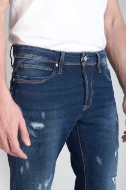 Le Temps des Cerises Nicolay 700/11 Adjusted Jeans Destroy Bleu N°1 Blue Best Sale