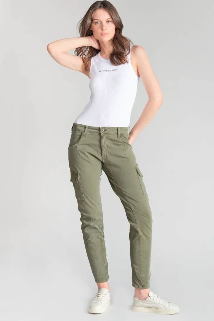 Le Temps des Cerises Pantalon Cargo 7/8 Eme Rivera Kaki Khaki Sale
