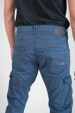 Le Temps des Cerises Pantalon Cargo Alban Bleu Stormy Weather Shop