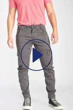 Le Temps des Cerises Pantalon Cargo Alban Gris Gunmetal New