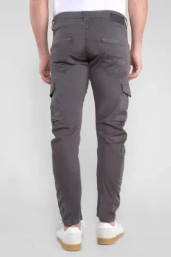 Le Temps des Cerises Pantalon Cargo Alban Gris Gunmetal New