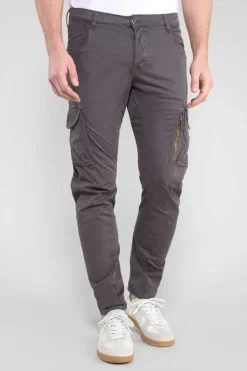 Le Temps des Cerises Pantalon Cargo Alban Gris Gunmetal New