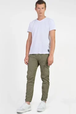 Le Temps des Cerises Pantalon Cargo Alban Kaki Khaki Sale