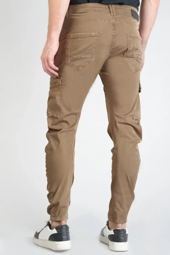 Le Temps des Cerises Pantalon Cargo Alban Marron Latte Sale