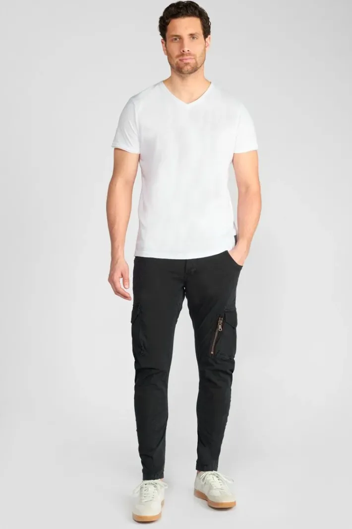 Le Temps des Cerises Pantalon Cargo Alban Noir Black Hot